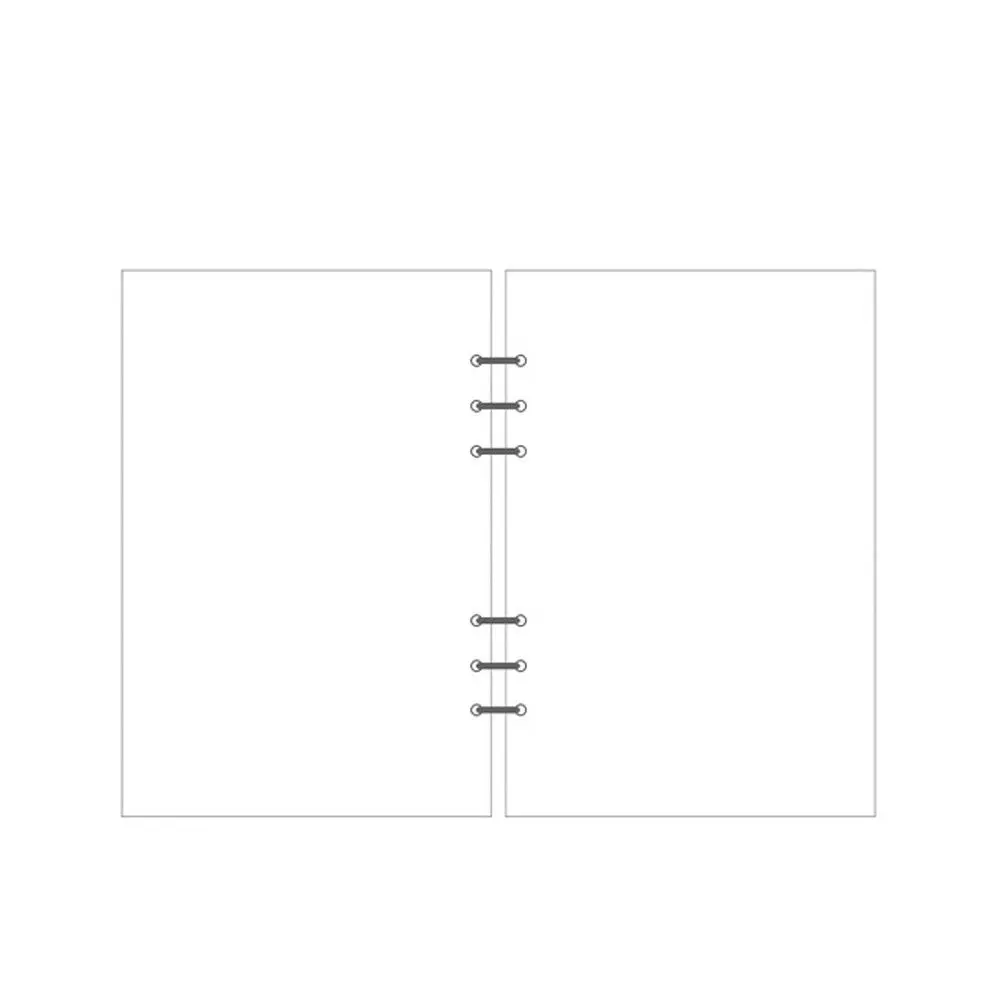PATIKIL - Ricariche Fogli Righe A5 Per Raccoglitori 6 Anelli | 80 Fogli/160 Pagine | Lineati Bianchi