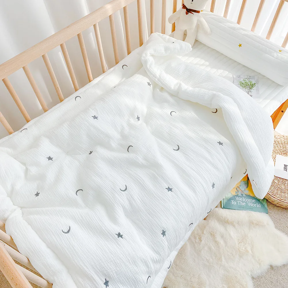 Ins Korean Baby Blanket Swaddling Newborn Warmth Soft Wool Blanket Thickened Air Conditioning Universal For All Seasons