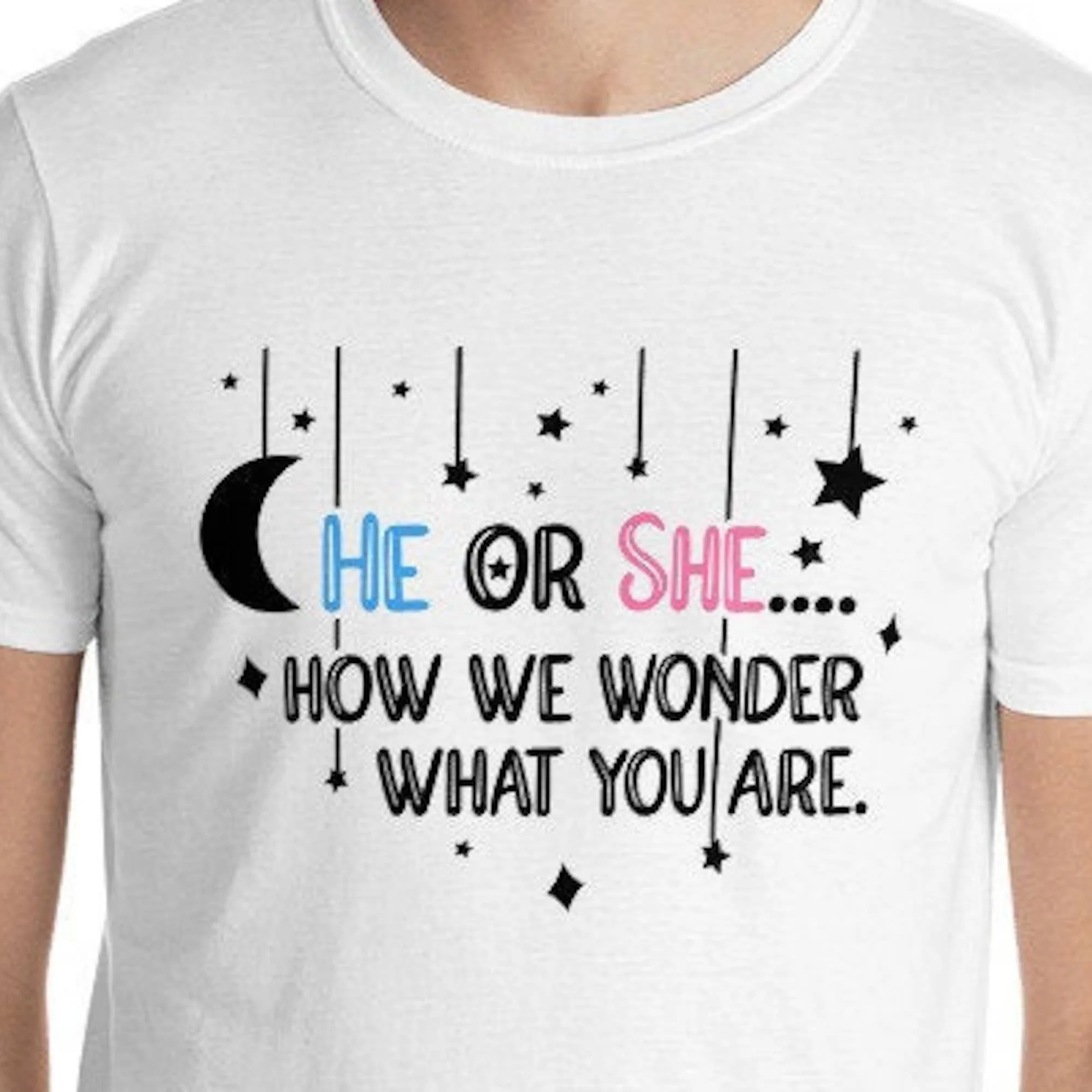 Maglietta Little Star Twinkle Gender Reveal Party