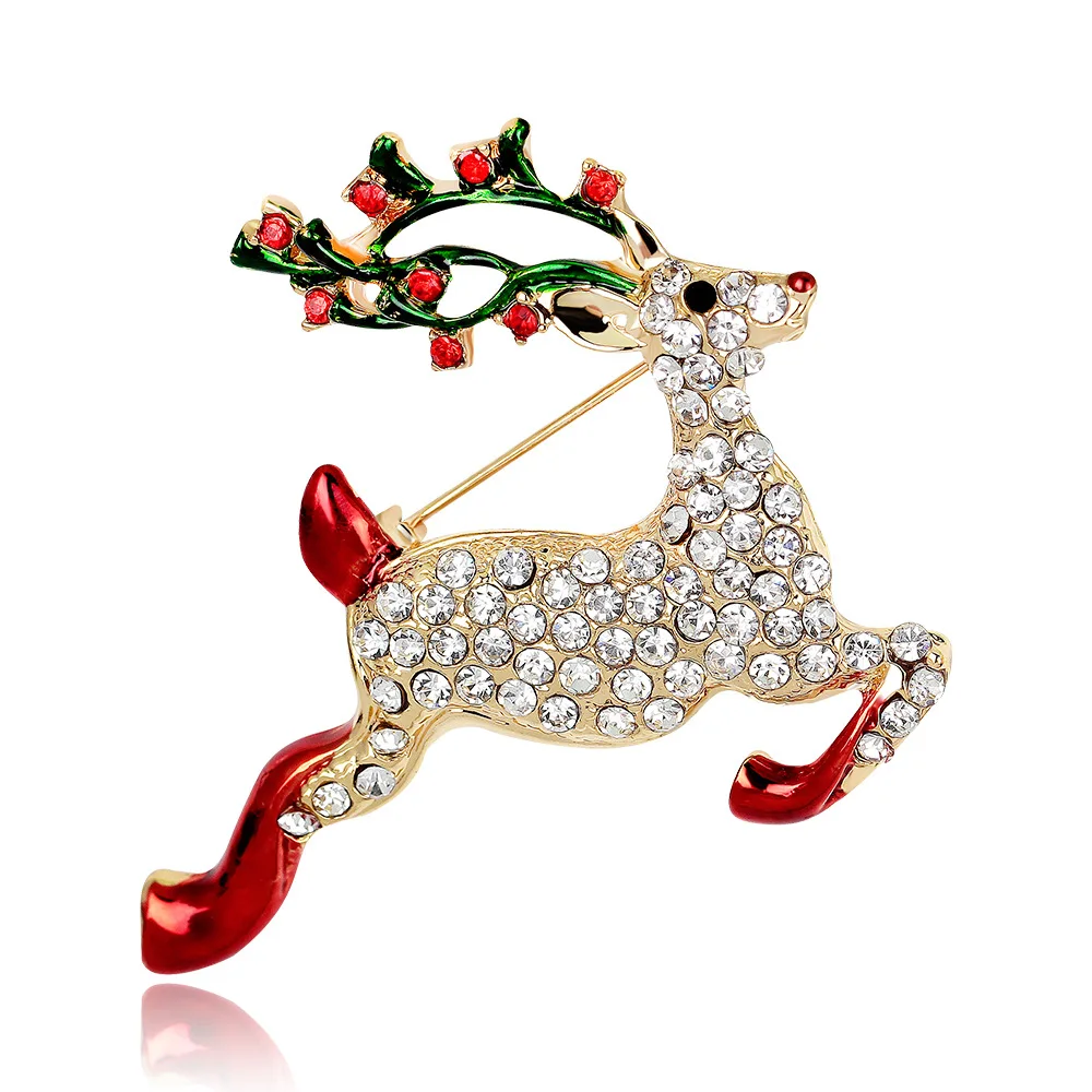 Fashion Brooch Fashion Brooch Pin Christmas Brooch, Socks, Bells, Candy, Snowman, Corsage, Christmas Tree Brooch-A