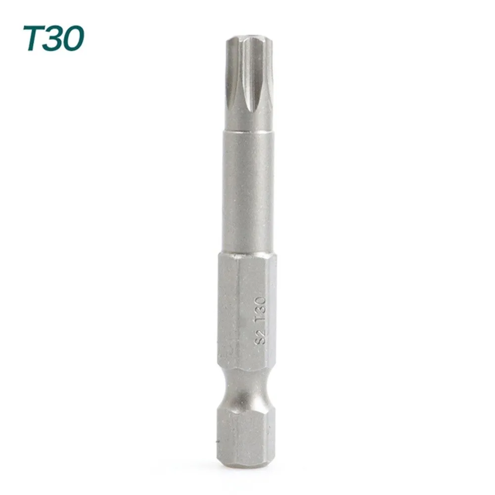 Torx-Schraubendreher-Bit, legierter Stahl, 1/4 Zoll Sechskantgriff, T5, T7, T8, T9, T15, T20, T25, T27, T30, T40, Schraubendreher-Bit, 50 mm – Detail 13