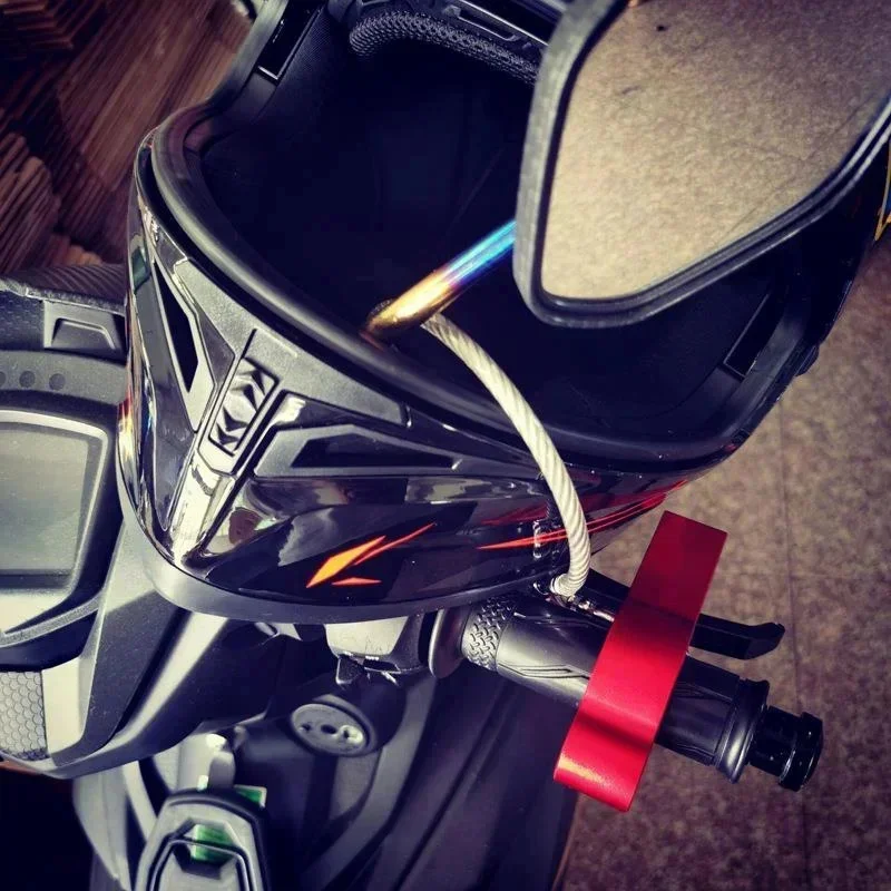 Motorcycle Accessories CNC Helmet Handle Lock Anti-theft Electric Motorcycle Horn Lock Modification Car Handle Accessories