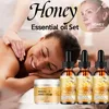 Organic Honey Essential Oil set for Diffuser - Undiluted, Moisturizing Face & Body Massage, Anti-Aging, Vegan, No Additives 1