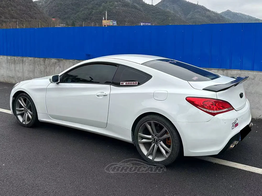 

For 2009 - 2013 Hyundai Rohens Coupe Spoiler FRP Unpainted 100% Real Carbon Fiber Spoiler Genesis Coupe Trunk Boot Wing Spoiler