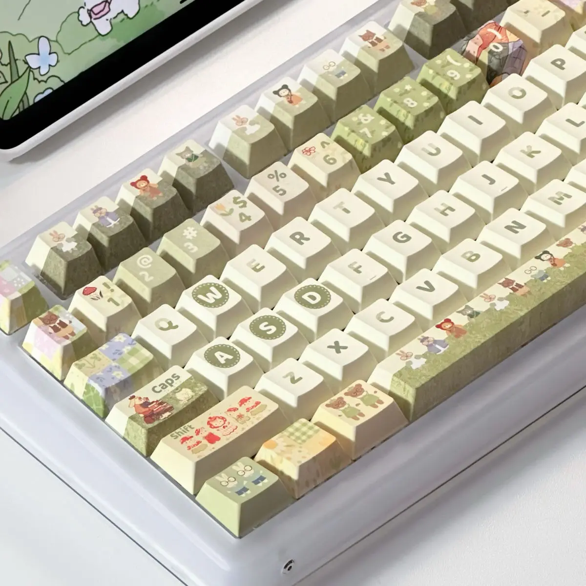 de cereja, Xoa PBT, Sublimação Mechanical Key