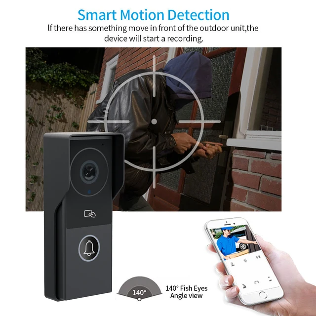 Wifi Tuya Video Intercom 1080P Video Doorbell HD Camera Motion Detection 7/10inch Touch Monitor one-key App Unlock for Apartment 5