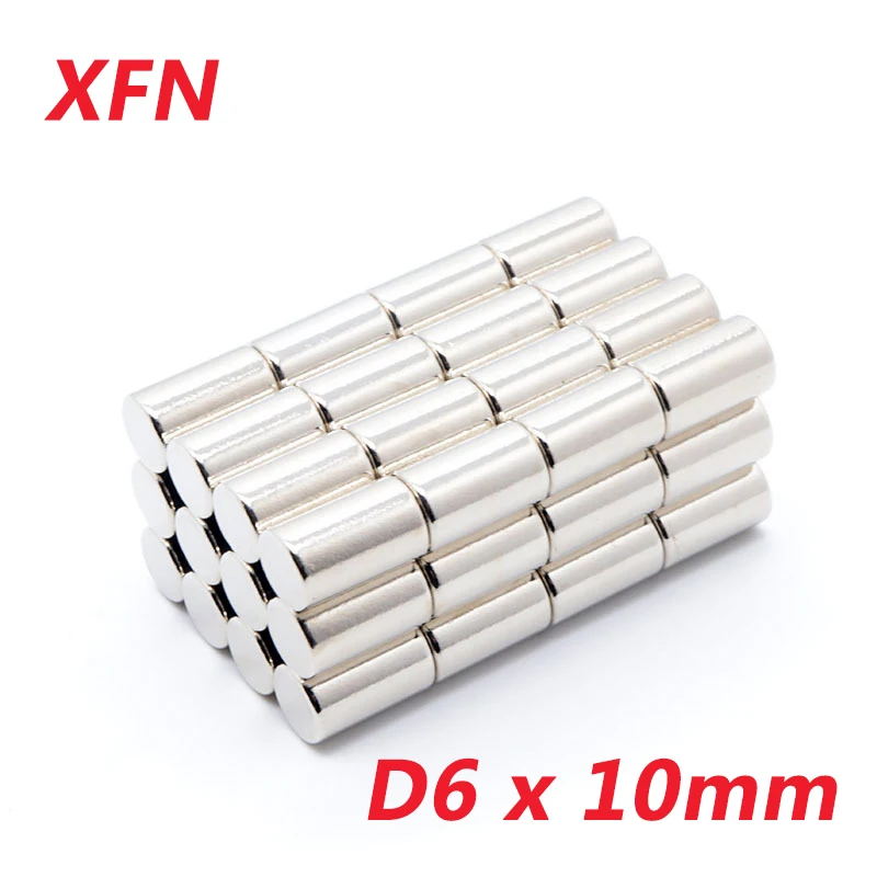 

Мощный круглый магнит 6x10 мм, 10/10 шт., N35, 6x10 мм, сверхсильный магнит 6x10 мм, 6*10 мм, магниты для маленьких холодильников, диаметр 6*10 мм