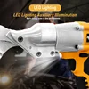 EG Cordless Electric Iron Scissors Professional Cutting Carbon Steel Tool Rechargeable Sheet Shear Cutter For Dewalt 20V Battery 3
