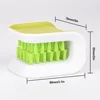 Car Interior Openable Cleaning Brush Double Sided U Type Handguard Folding Tray Sponge Diamond Brush Knife and Cutlery Cleaner 6