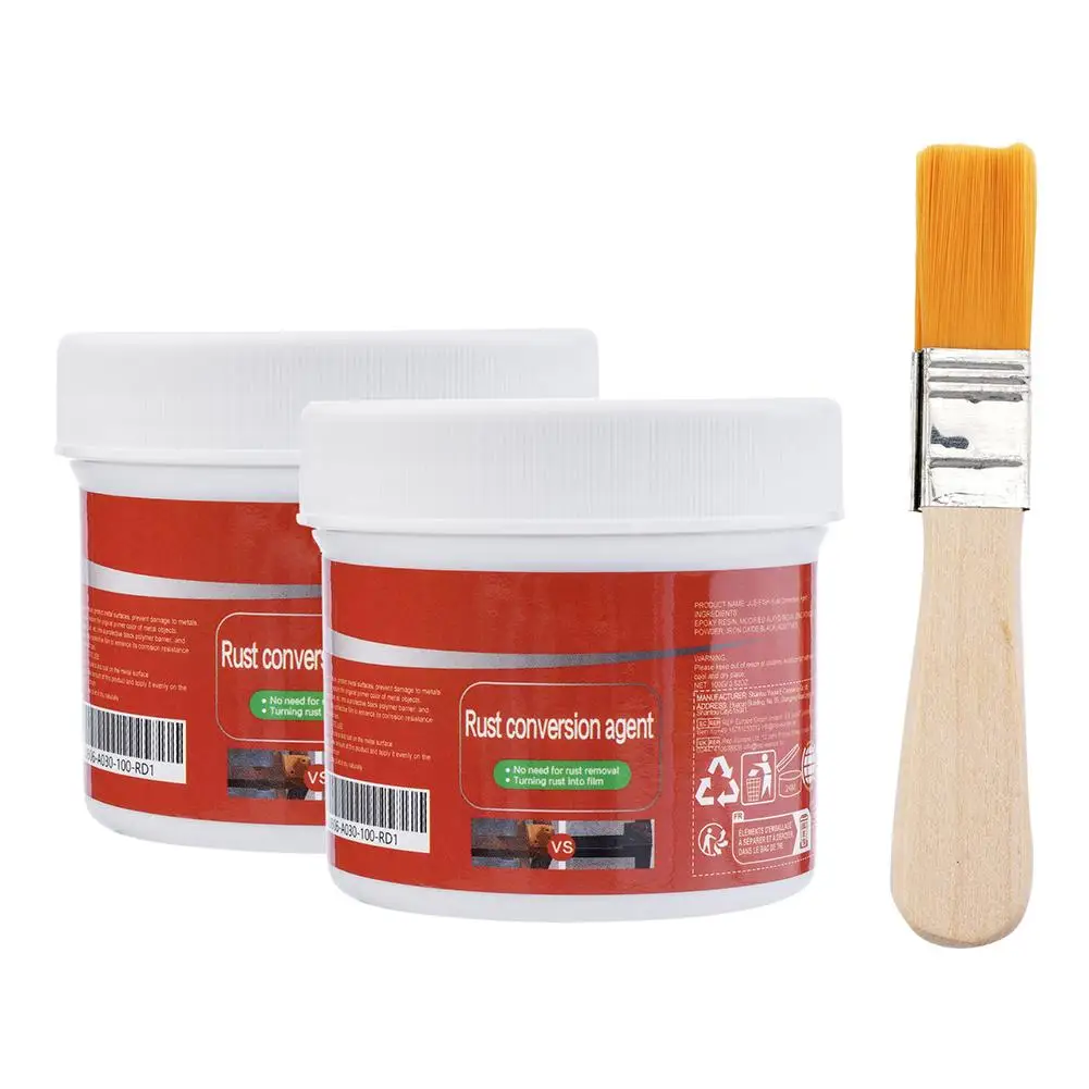 1/2/3pcs Metal Rust Remover Rust Conversion Agent Multi Purpose Renovator Anti-corrosion For Car Cleaning F6W7