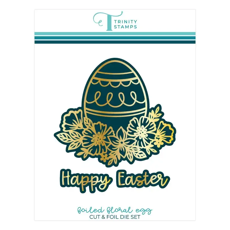 

Easter Foiled Floral Egg Cutting Hot foil Scrapbook Diary Decoration Stencil Embossing Template DIY Greeting Card Handmade