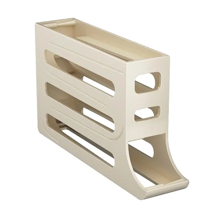 

Egg Holder For Fridge 4 Tier Auto Rolling Egg Tray Food Storage Container Egg Organizer For Kitchen 30 Eggs
