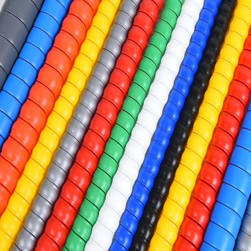 1/2/5 미터 8mm 10mm 라인 주최자 파이프 보호 유연한 나선형 랩 권선 케이블 와이어 보호기 케이블 슬리브 커버 튜브