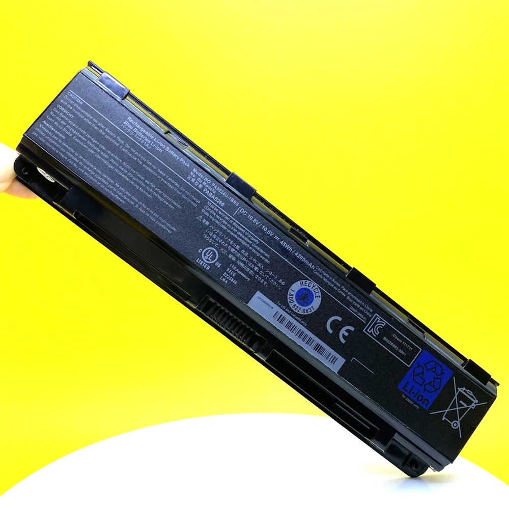 Bateria para Toshiba Satellite C800 C850 C870 L800 L830 L840 L850 L870 Pa5024u Pa5025u Laptop 10.8v 48wh 4200mah Pa5024u1brs - Imagem 4
