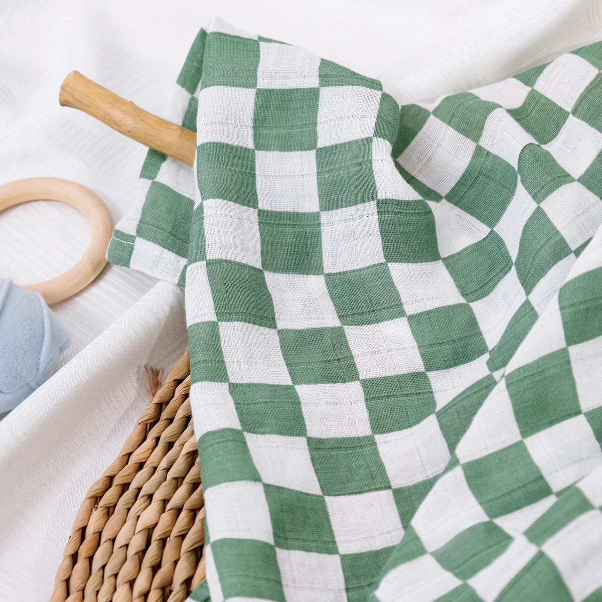 120*110CM Baby Muslin Blanket Super Soft Baby Wrap For Newborn 4