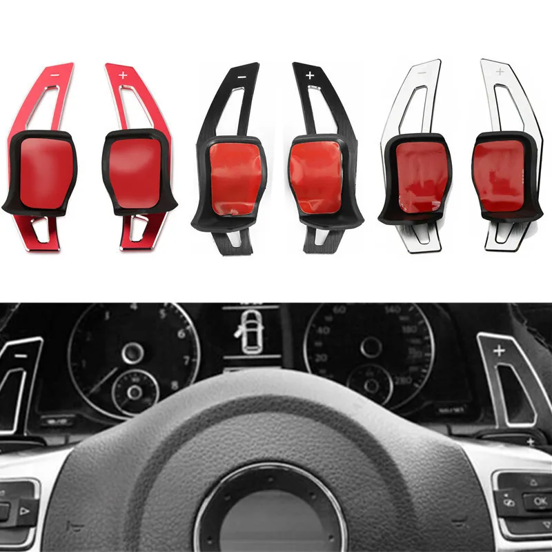 

For VW Beetle Scirocco Touareg Eos Sharan Tiguan R36 Golf 5 6 GTI Polo Jetta Steering Wheel Aluminum Shift Paddles Car Styling