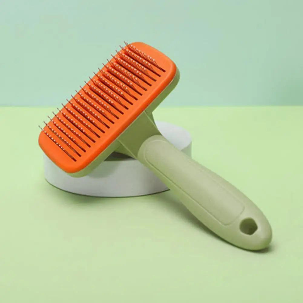 Pet Brush for Dogs Round Bristle Pet Brush Grooming Set for Cats Dogs Self Shedding with Massage Comb Hair Puppy