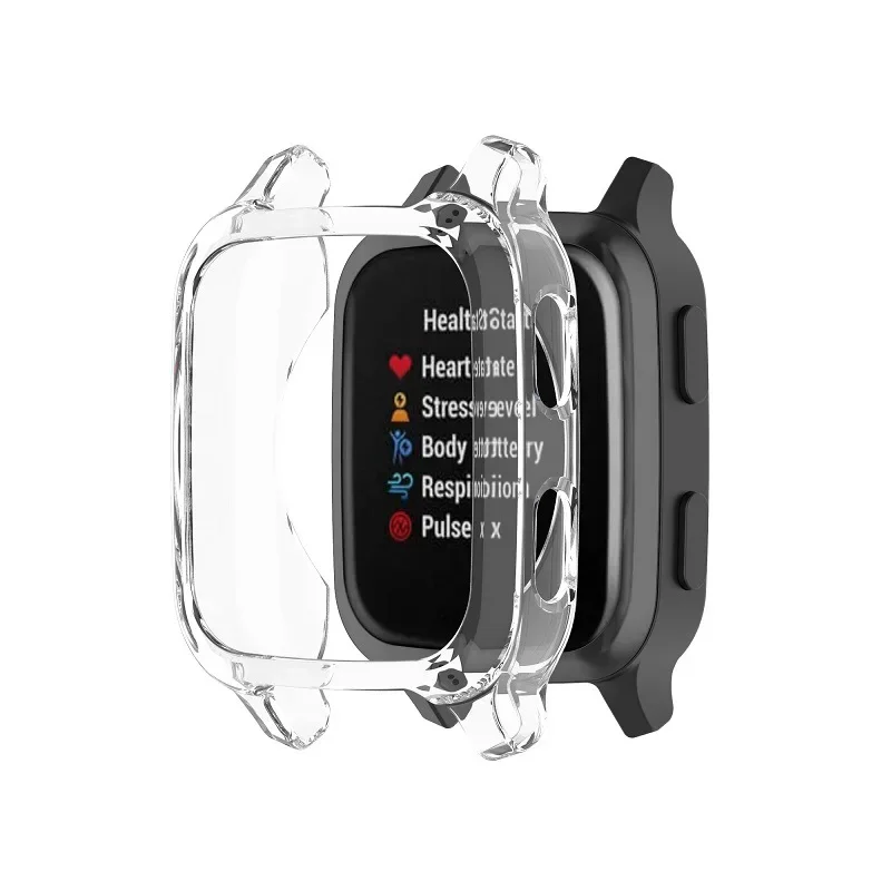 Versatile 2-in-1 Silicone Strap & Transparent Case Combo
