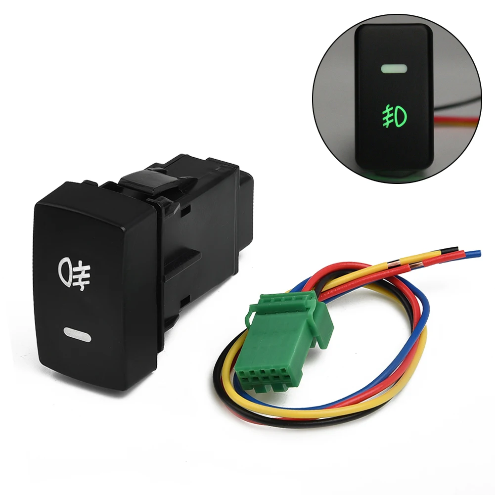 

5Pin LED Car Push Button Fog Light Switch With Wire For Honda FIT For CIVIC For CR-V For ACCORD Motorcycle Converter Switch