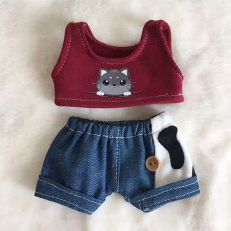 10cm, 15cm, 20cm, small tank top, jeans, baby clothes, celebrity dolls, suitable for doll clothes