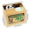 Electronic Money Boxes Kids Gift Automated Panda Cat Steal Coin Bank Piggy Banks Money Saving Box Cute Gift for Children 4