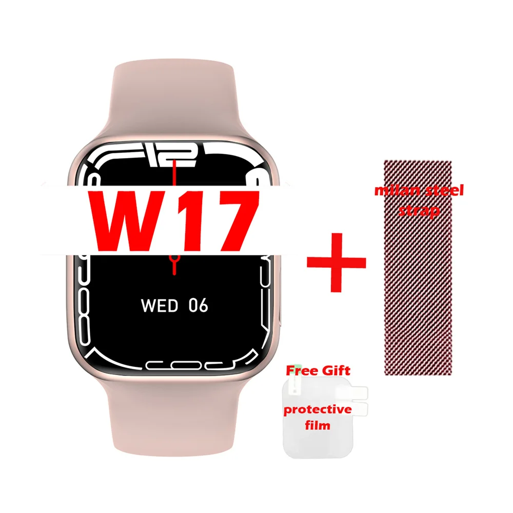 IWO W17 Smartwatch 1.9inch Full Display Smart Watch Series 7 45MM Bluetooth Call Heart Rate Tracker Sleep Tracker PK W27 W37 