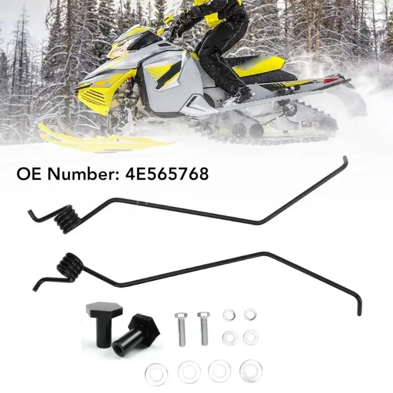 

Left Right Side Snowmobile Ice Snow Scratchers with Mounts Reduce Friction Universal Compatible For Ski Doo 4E565768