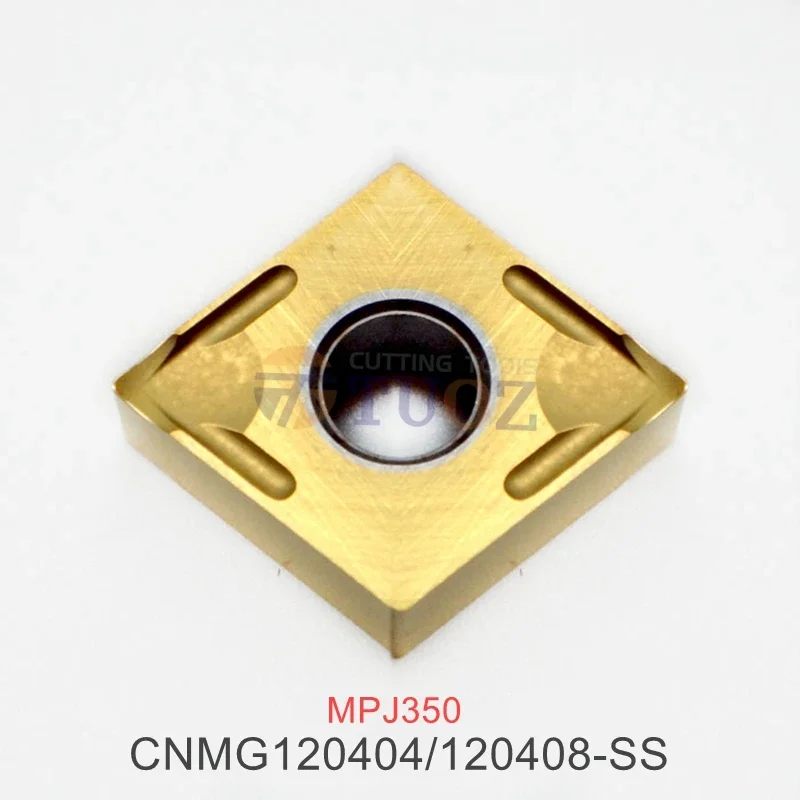 

100% Original CNMG120404-SS CNMG120408-SS MPJ350 External Turning Tools Carbide Insert CNMG 120404 120408 -SS CNC Lathe Cutter