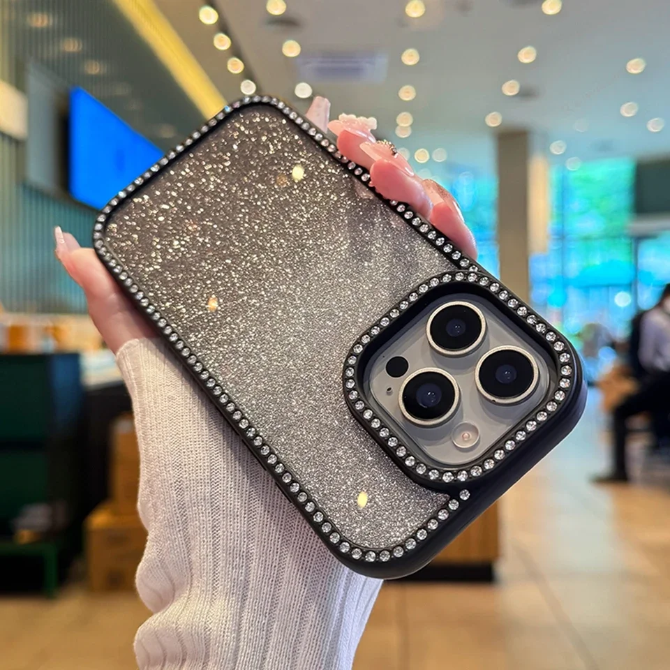Luxe Bling Glitter Shockproof Transparent Phone Case