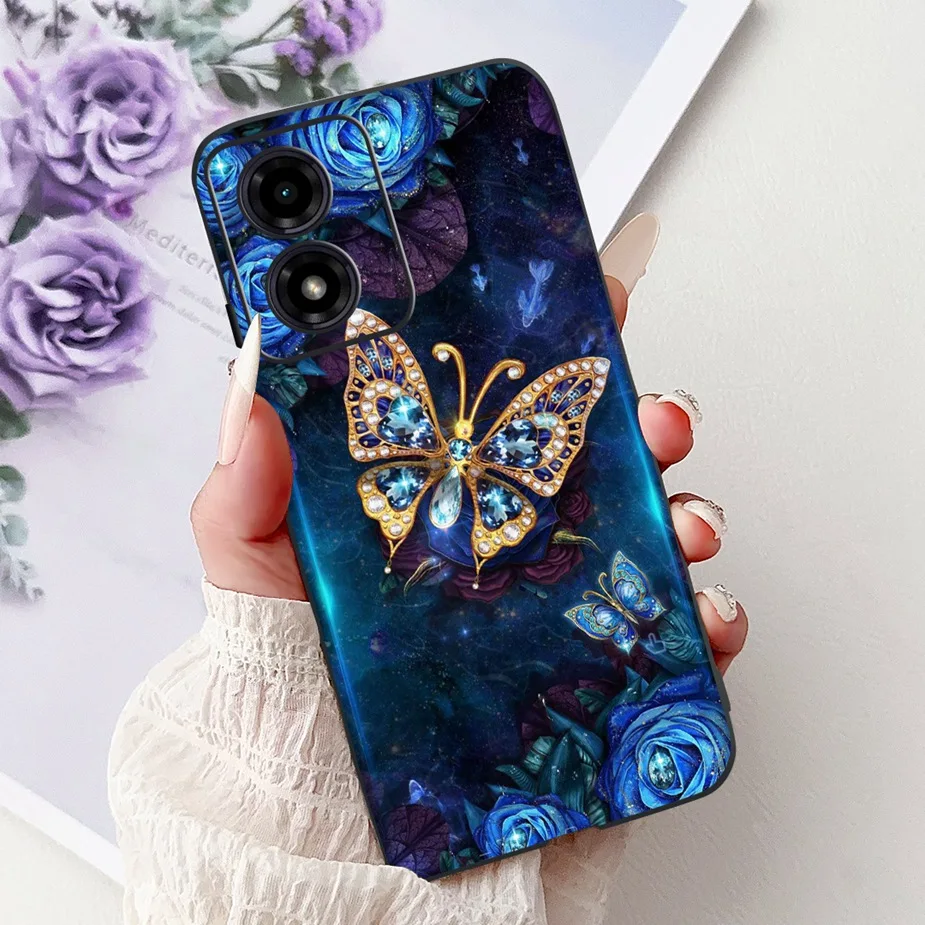Cute Cat Fashion Painted Soft Silicone Phone Case Cover - Stylish Protective s Bag