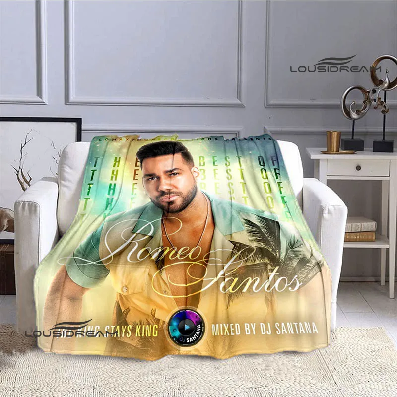 Latin singer Romeo Santos blankets Flannel Warm blanket soft and comfortable blanket picnic blankets bed linings birthday gift 3