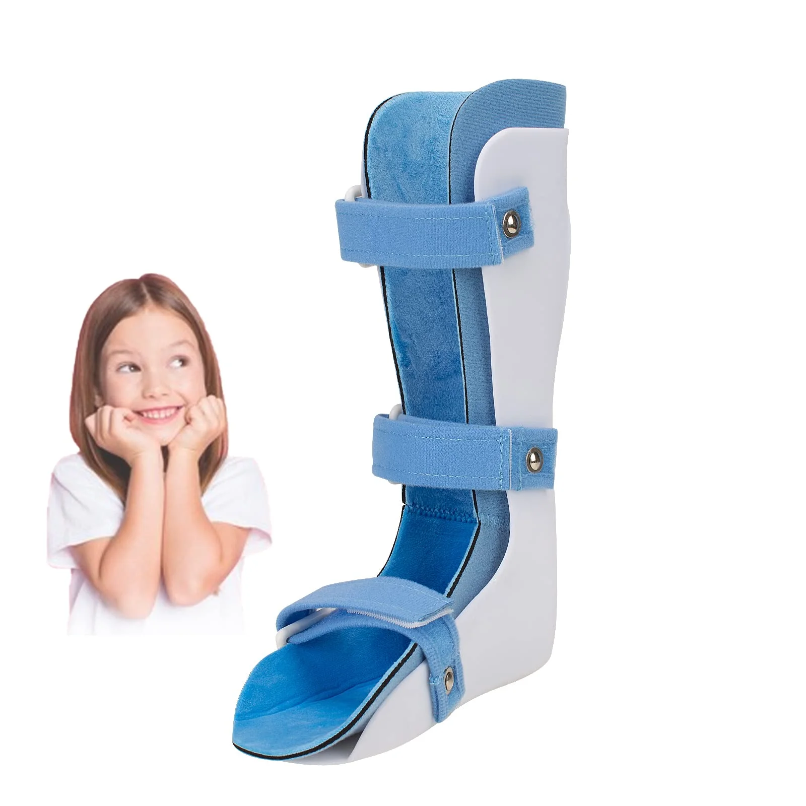 Tairibousy Tornozelo Orthosis Brace, AFO Drop Foot Care Tool para criança criança, tala noturna pediátrica para crianças