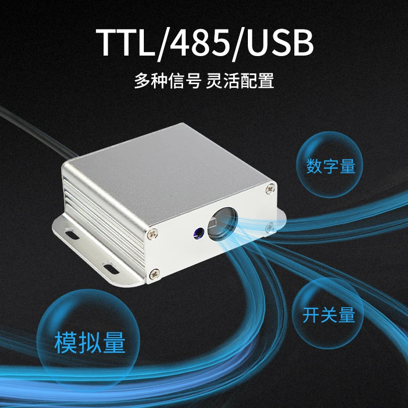 레이저 거리 측정기 센서 산업용 모듈, 고정밀 아날로그 TTL/485, 디스플레이 스크린 포함, 4-20Ma.0-10v