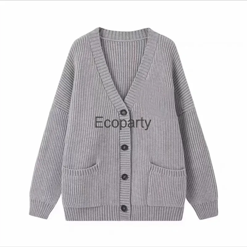 

2023 Cardigans Women Sweaters Solid Fashion Pockets Casual Loose Knitted Outwear Spring Autumn Korean Style Trendy Coat Clothing