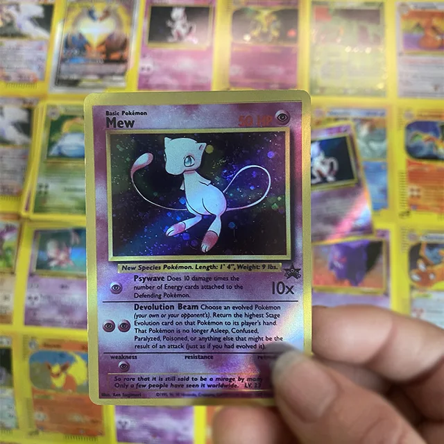 54Pcs/1Box 1996 Years Flash Card Pokemon Game Charizard Pikachu Mewtwo Gx Vmax English Shining Game Collection Cards Kids Toy 4