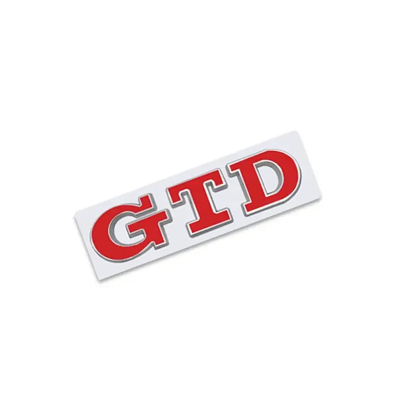 Premium 3D Metal GTD Logo Rear Trunk Emblem Badge Sticker Decal