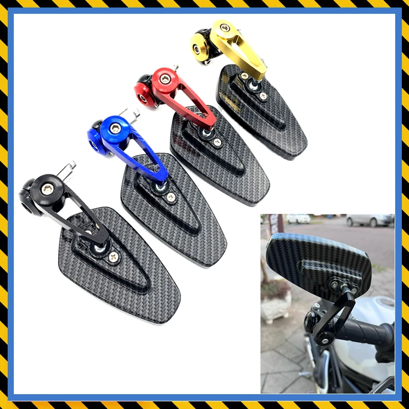 

Motorcycle mirror 7/8" 22mm moto handlebar end side rearview mirror for For Kawasaki Z125 pro Z650 Z750 Z800 Z900 Z1000 ER6N ER6