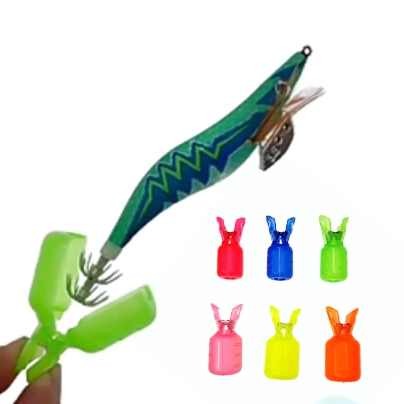 Portable Squid Jig Hook Protector Fishing Jigs Lure Covers Fishing Hook Bonnets Safety Caps Accessories 10 Pcs fishing accessories squid jig bait protector fishing tools fishing tool fishing hook keeper fishing tackle fishing hook fishing rod tip protector fishing rod protector
