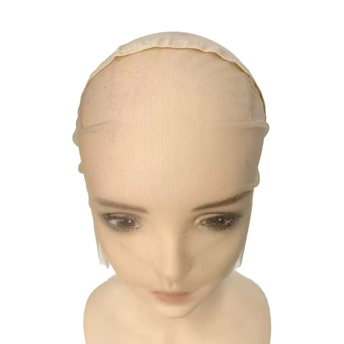 Front lace wig hat, used for making wigs, Swiss lace with adjustable shoulder straps Full wig hat base with adjustable