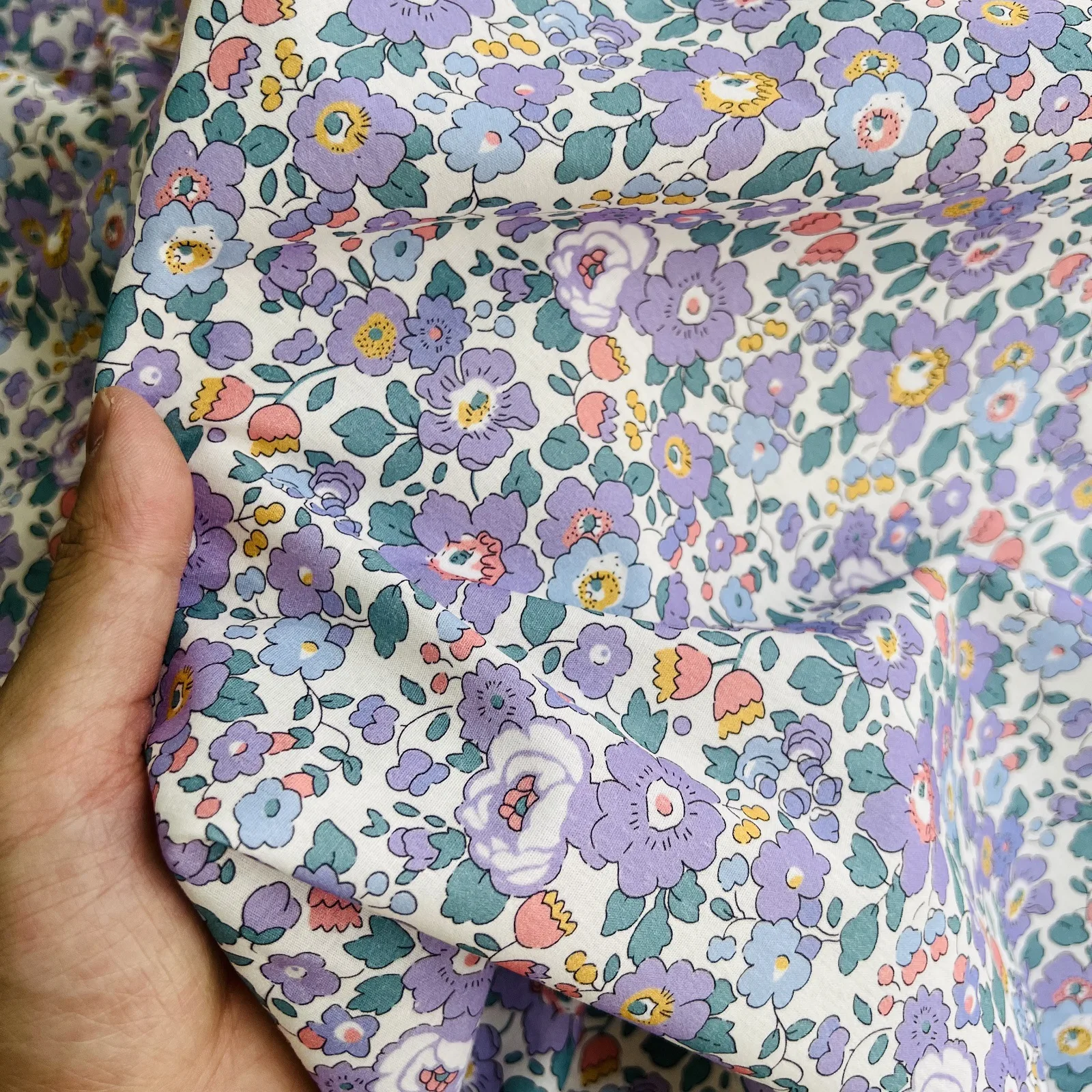 145x50cm Cotton Digital Floral 60s Printing Sewing Fabric Small Fresh Children's Clothing Women's Dress Adults' Costume Cloth cotton fabric