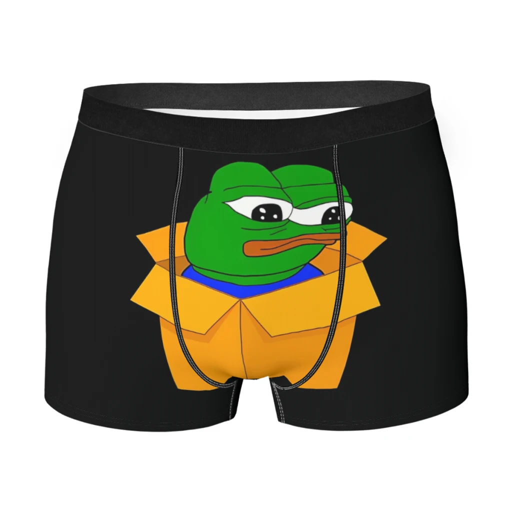 

Rare Pepe In A Box Underpants Cotton Panties Man Underwear VentilateShorts Boxer Briefs
