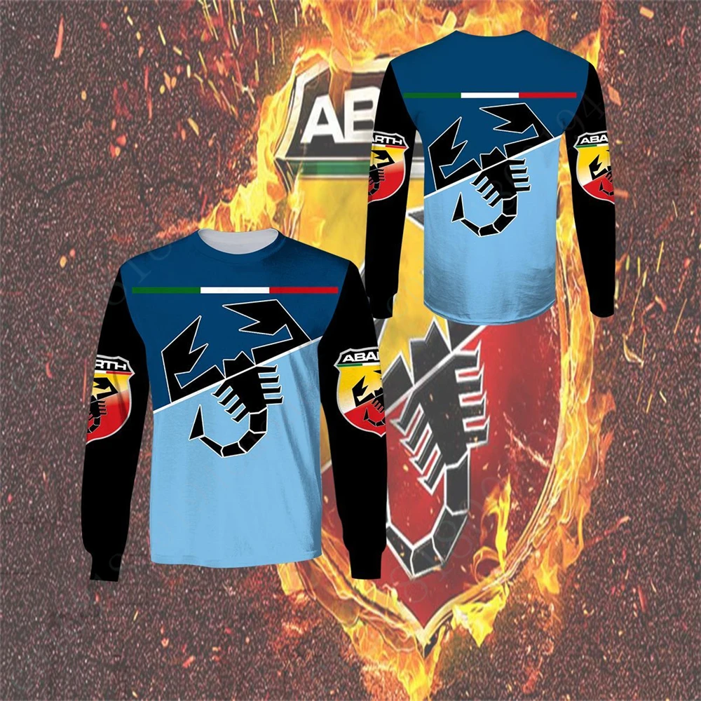

Abarth T Shirt For Men Women Harajuku O Neck Long Sleeve Anime T-shirts Casual 3D Printing Short Sleeve Top Unisex Clothing