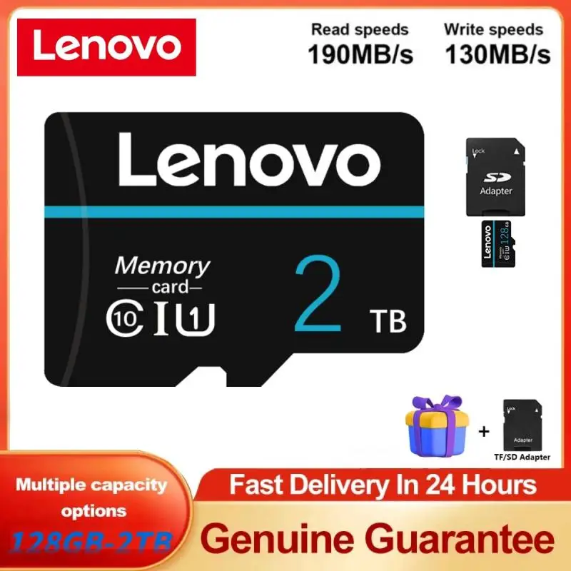 Scheda Di Memoria Lenovo Ad Alta Velocità 128Gb 1Tb Classe 10 Sd Card 512Gb Micro Tf Sd Card 2Tb Tf Card Per Computer/Fotocamera/Nintendo Switch