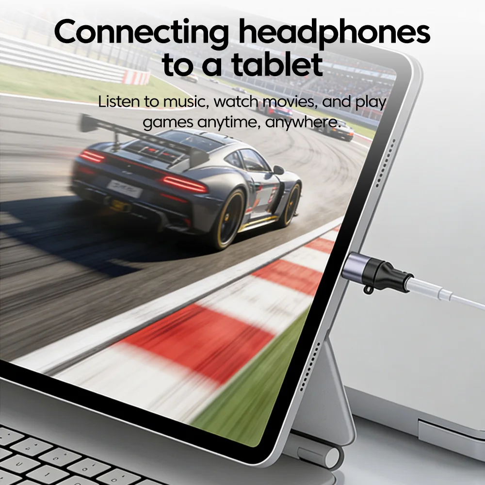 Universal Type C to 3.5mm Audio Adapter with DAC Chip