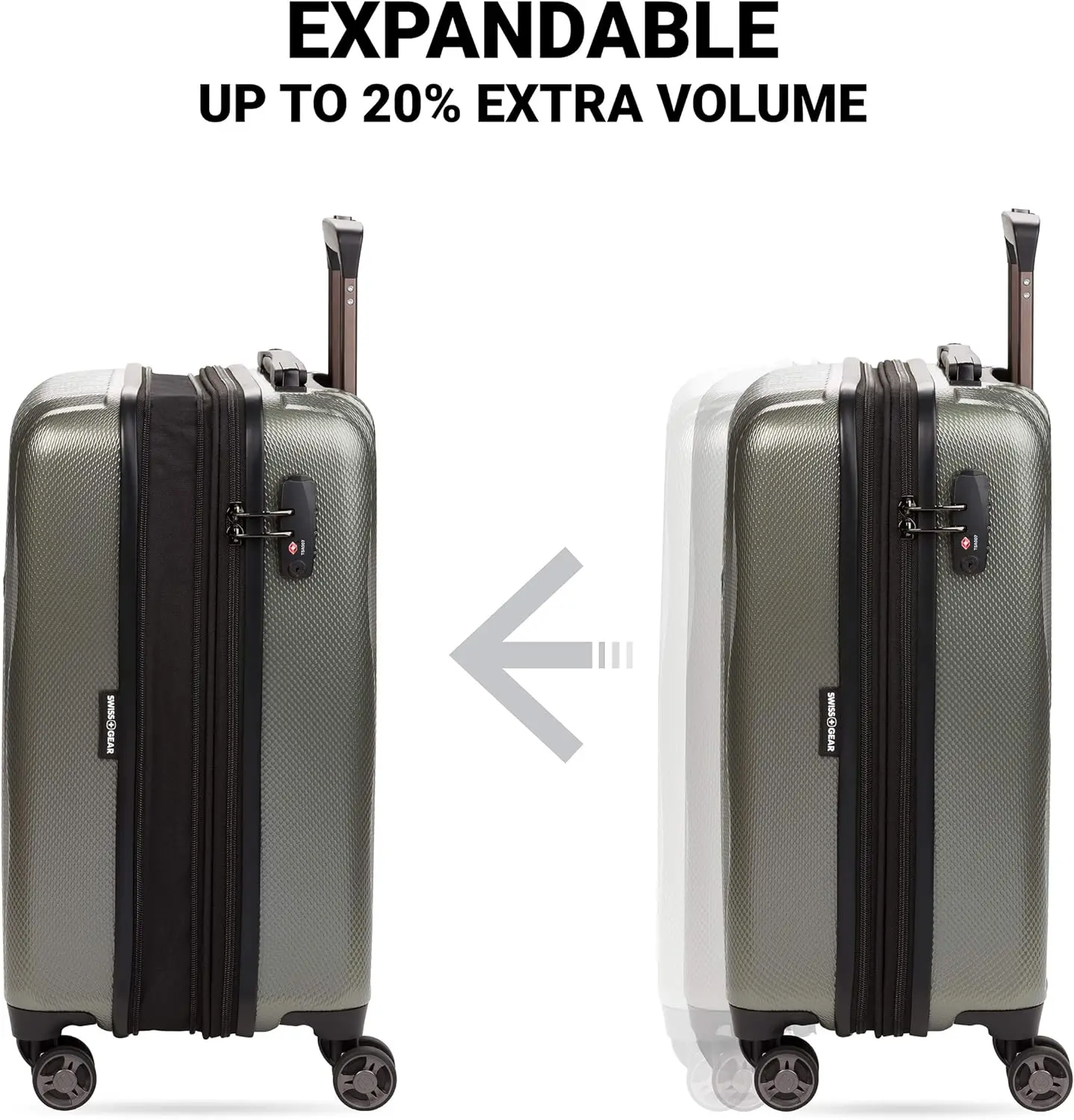 SwissGear 7272 Energie Expandable Hardside Luggage with