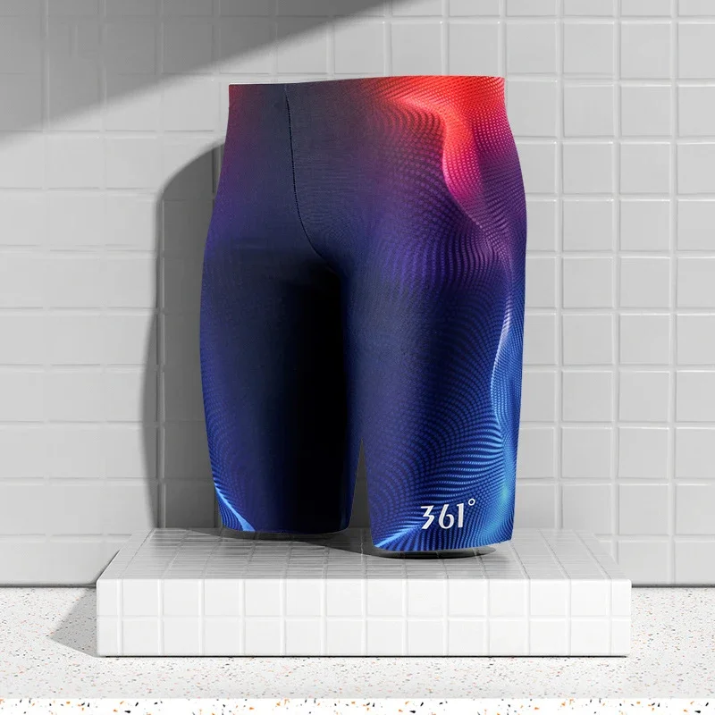 Men Swim Trunks Swimsuit Endurance Athletic Training Quick Dry Racing Swimming Shorts Swimwear Men Swim Jammers