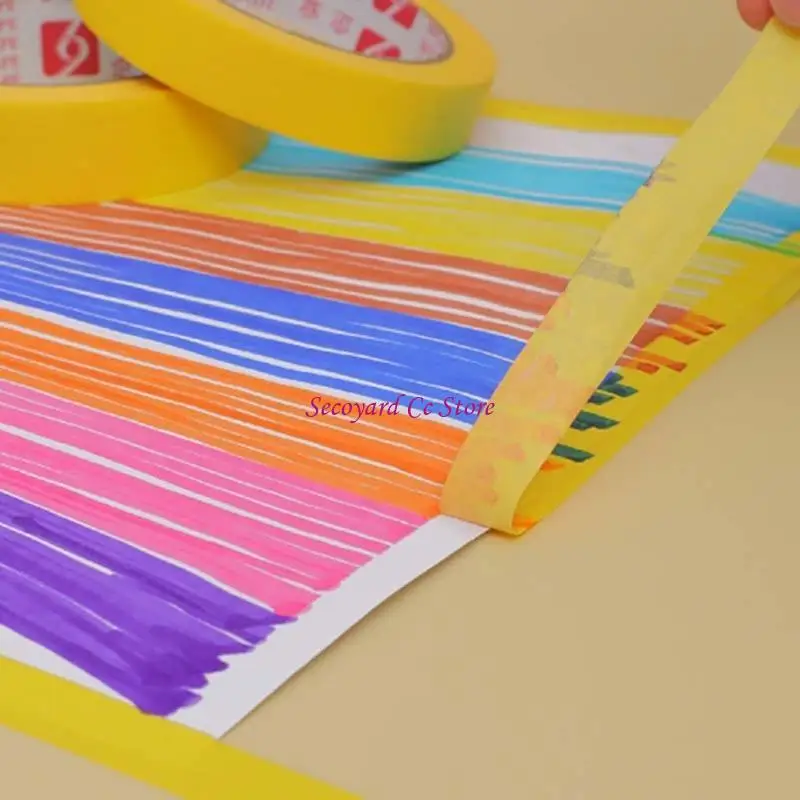 N3UC 7/12 컬러 마스킹 테이프, 어린이 미술 용품 ??컬러 테이프, DIY 공예 테이프 롤