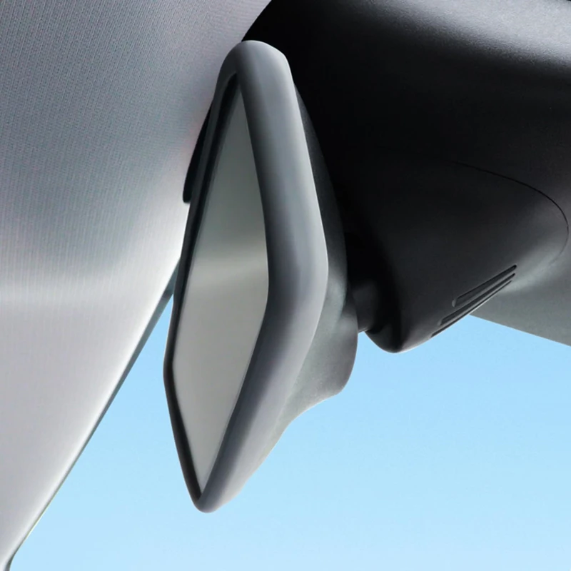 For Tesla Model Y / 3 Silicone Rear View Mirror Protector Frame Rearview Mirror Edge Protective Cover Car Interior Accessories rearview mirror protector,rearview mirror cover