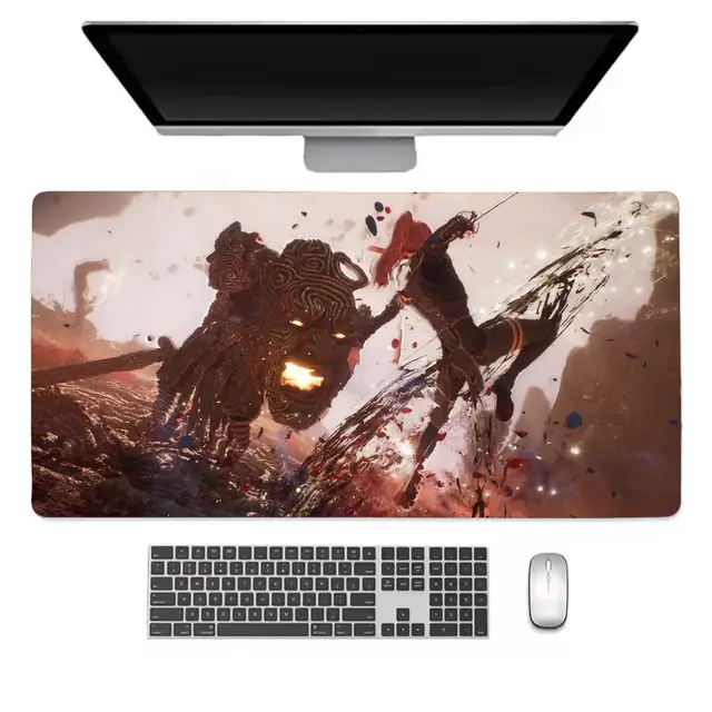 SIDORENKO Desk Pad In Pelle PU 60x35cm - Grigio - Sottomano Con Bordi - Foto 4