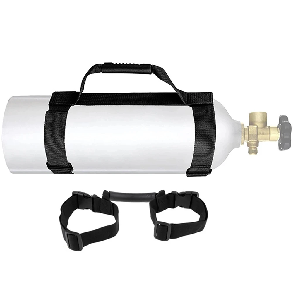 Portable Scuba Diving Tank Handle Air Cylinder Carrier Bottle Holder Strap Adjustable Water Sports Accessories 4